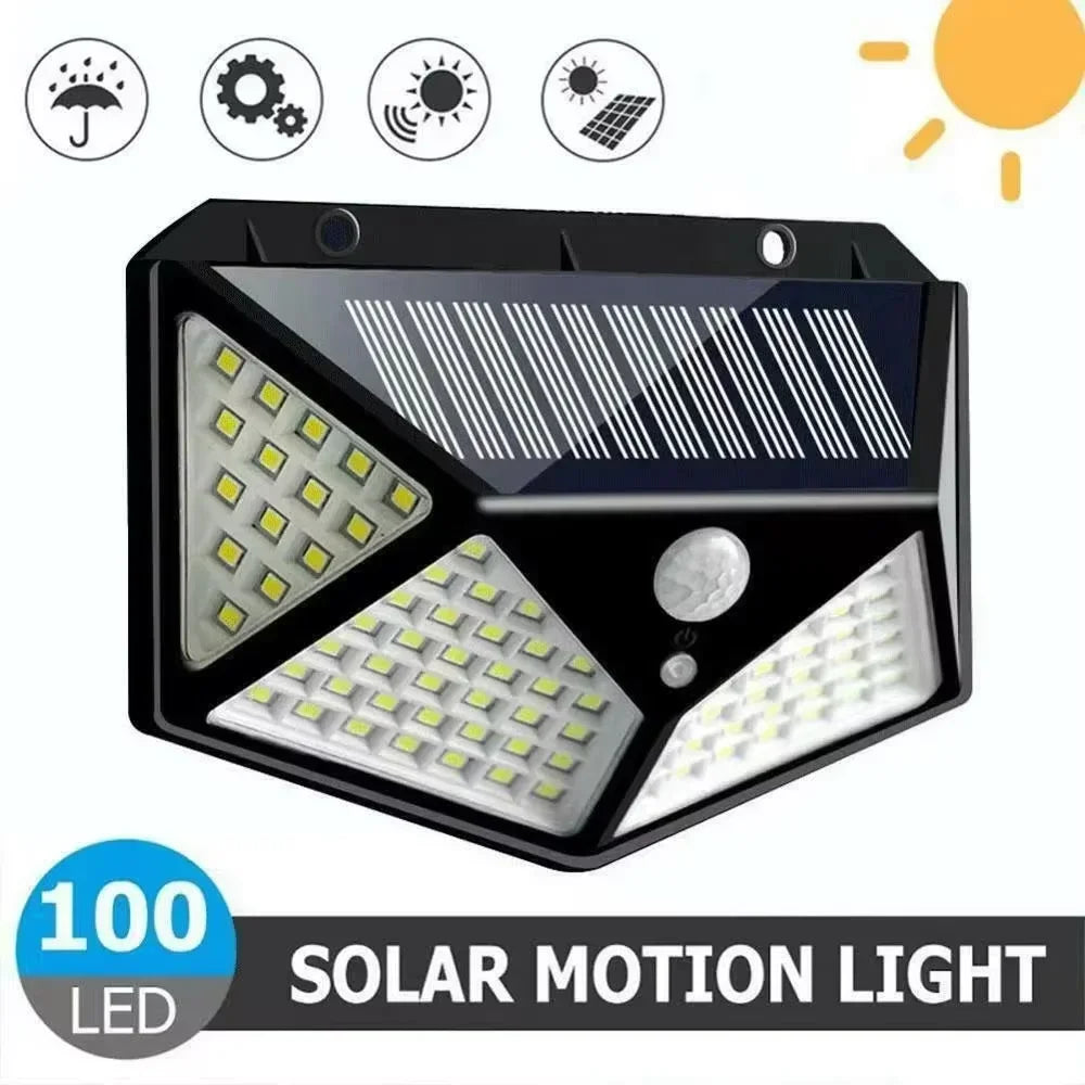 100 LED Solar Motion Sensor Light – IP65, 270° Outdoor Solar Motion Light PLUSH