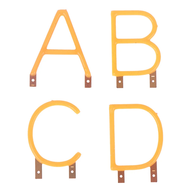 English Letter COB LED Filament DC3V Yellow – DIY Party Decor LED Filament Light PLUSH