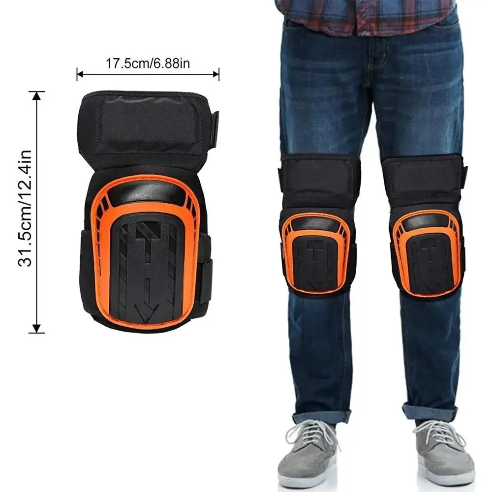 Professional Gel Knee Pads EVA Foam Adjustable Straps – 1 Pair Gel Knee Pads PLUSH