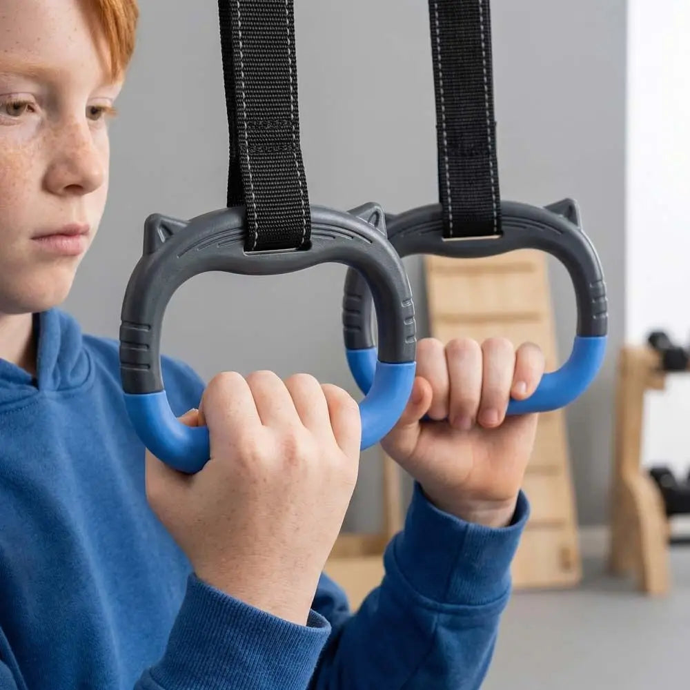 Gymnastic Rings with Adjustable Straps – Pull Up Bar Fitness Gymnastic Rings PLUSH