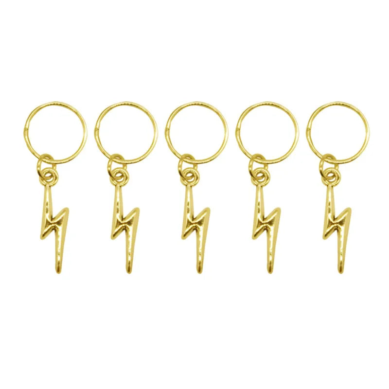 Alloy Shell Dreadlock Beads Hair Cuffs Rings & Clips – 5-10pcs