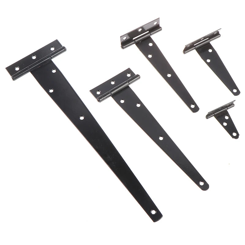 Black T-Shape Triangle Hinges – Cabinet, Gate & Shed Doors Door Hinge Hardware PLUSH