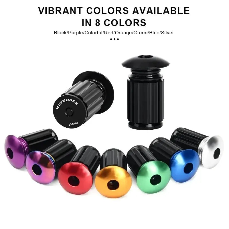 Aluminum Bicycle Handlebar End Plugs – MTB & Road Bike Caps Handlebar End Plugs PLUSH