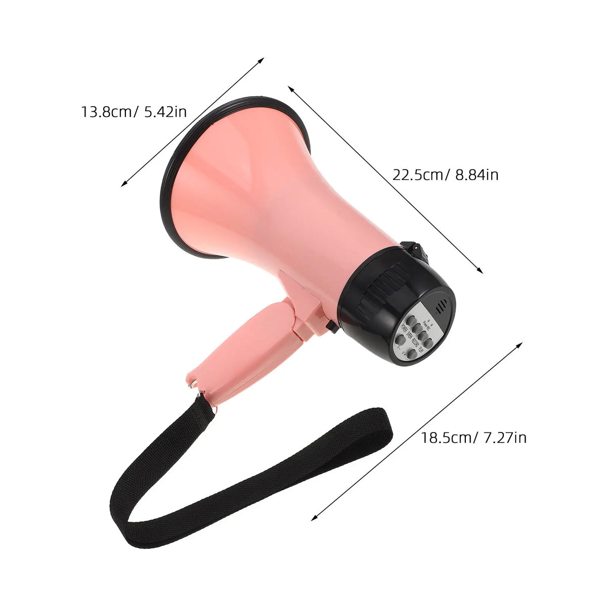 Pink Portable Megaphone Bullhorn – Battery Powered Voice Amplifier Portable Megaphone Bullhorn PLUSH