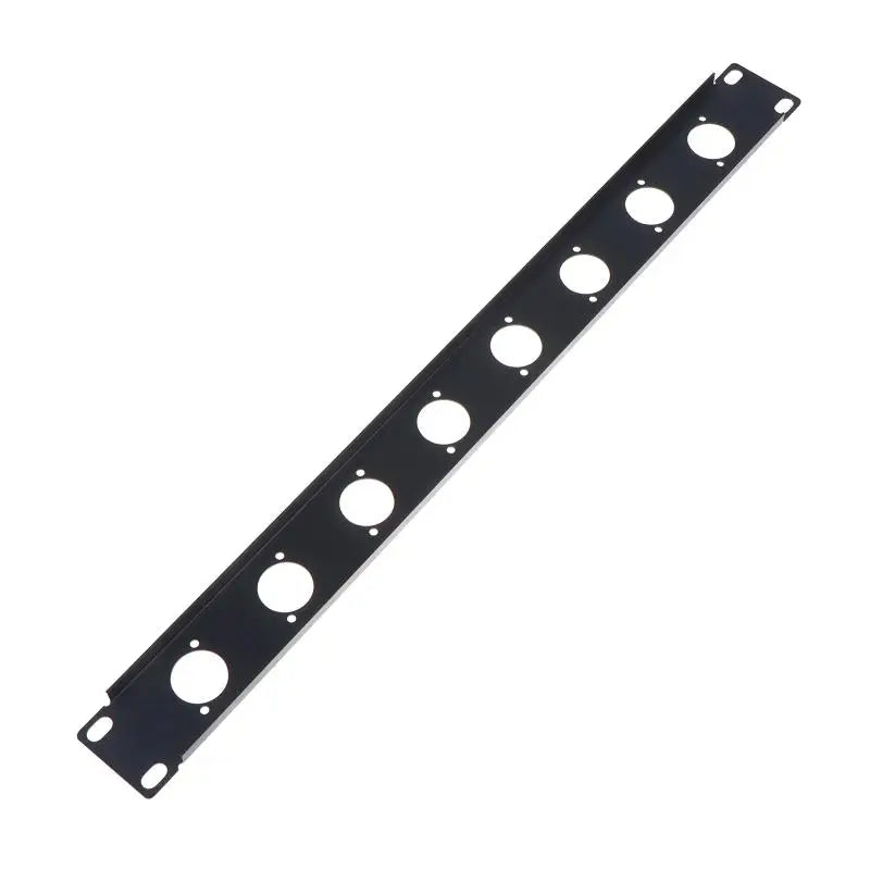 19" Rack Patch Metal Panel 4/8/12/16-Way Audio Cable Mount Audio Rack Panel PLUSH 8 holes