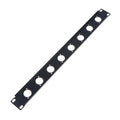 19" Rack Patch Metal Panel 4/8/12/16-Way Audio Cable Mount Audio Rack Panel PLUSH 8 holes