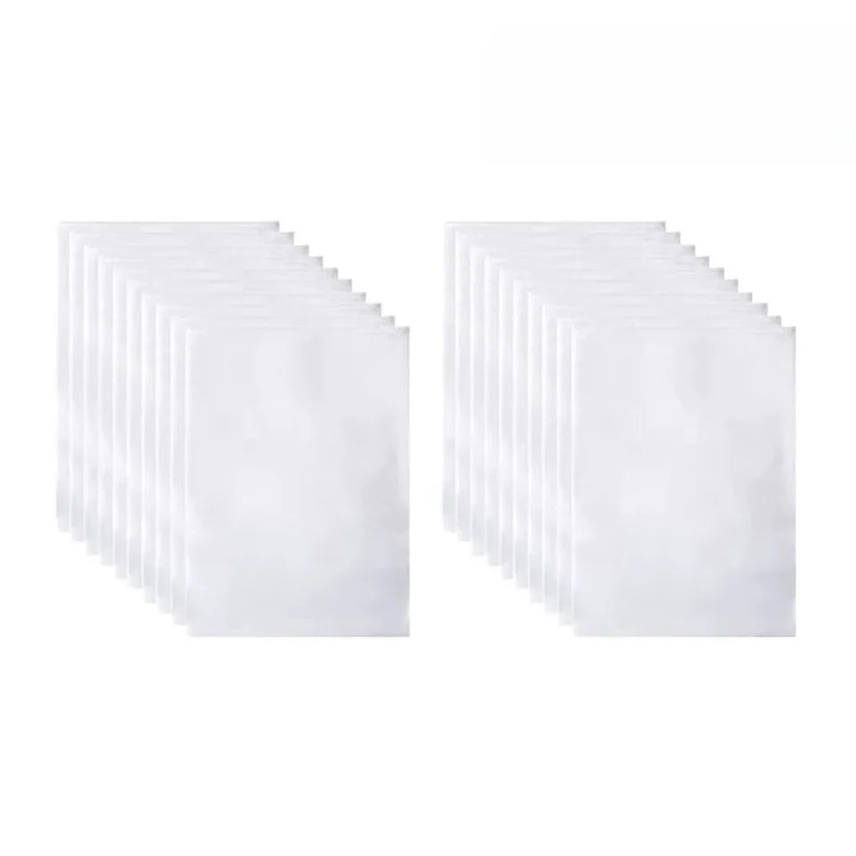 Non-Woven Drawstring Shoe Bags – Dustproof Storage Pouches Shoe Storage Bags PLUSH White 30PCS