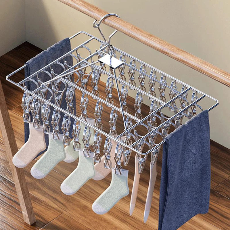 Steel Windproof Clothespins – Anti-Slip Laundry Pegs for Outdoor Use Laundry Clothespins PLUSH