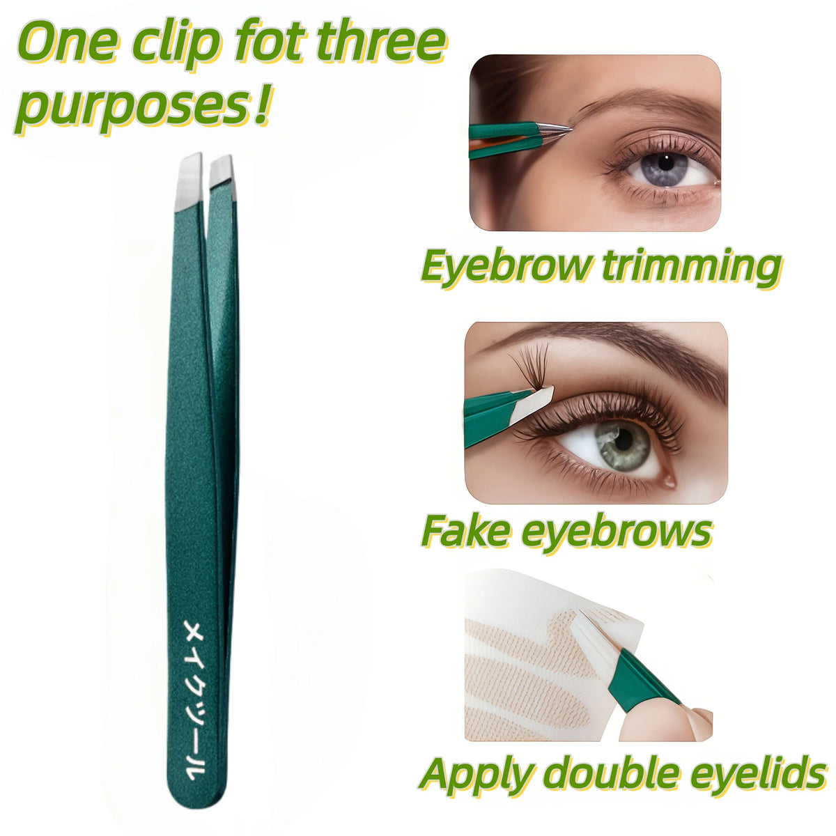 4-Piece Stainless Steel Eyebrow Tweezers Precision Grooming Set Eyebrow Tweezers Set PLUSH