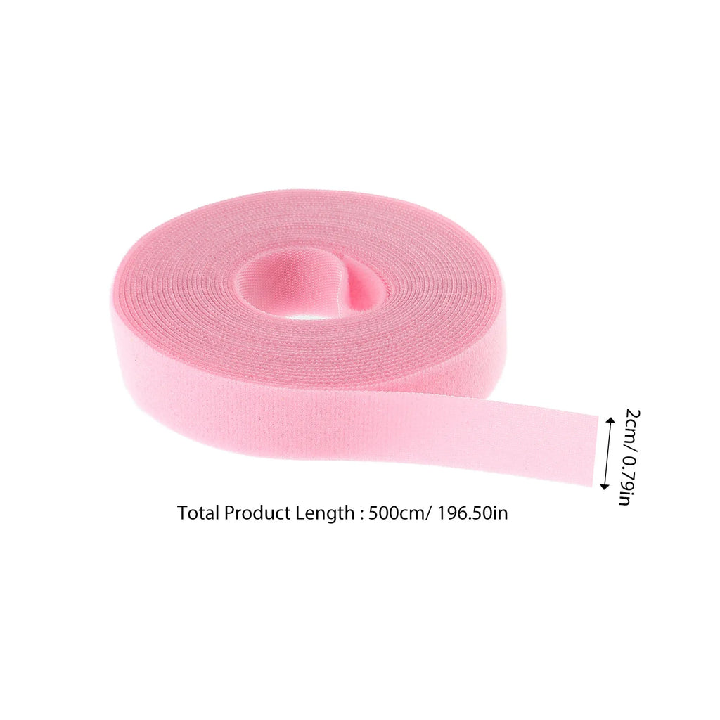 Reusable Hook & Loop Cable Straps – Polyester Wire Organizer Roll Cable Management Strap PLUSH