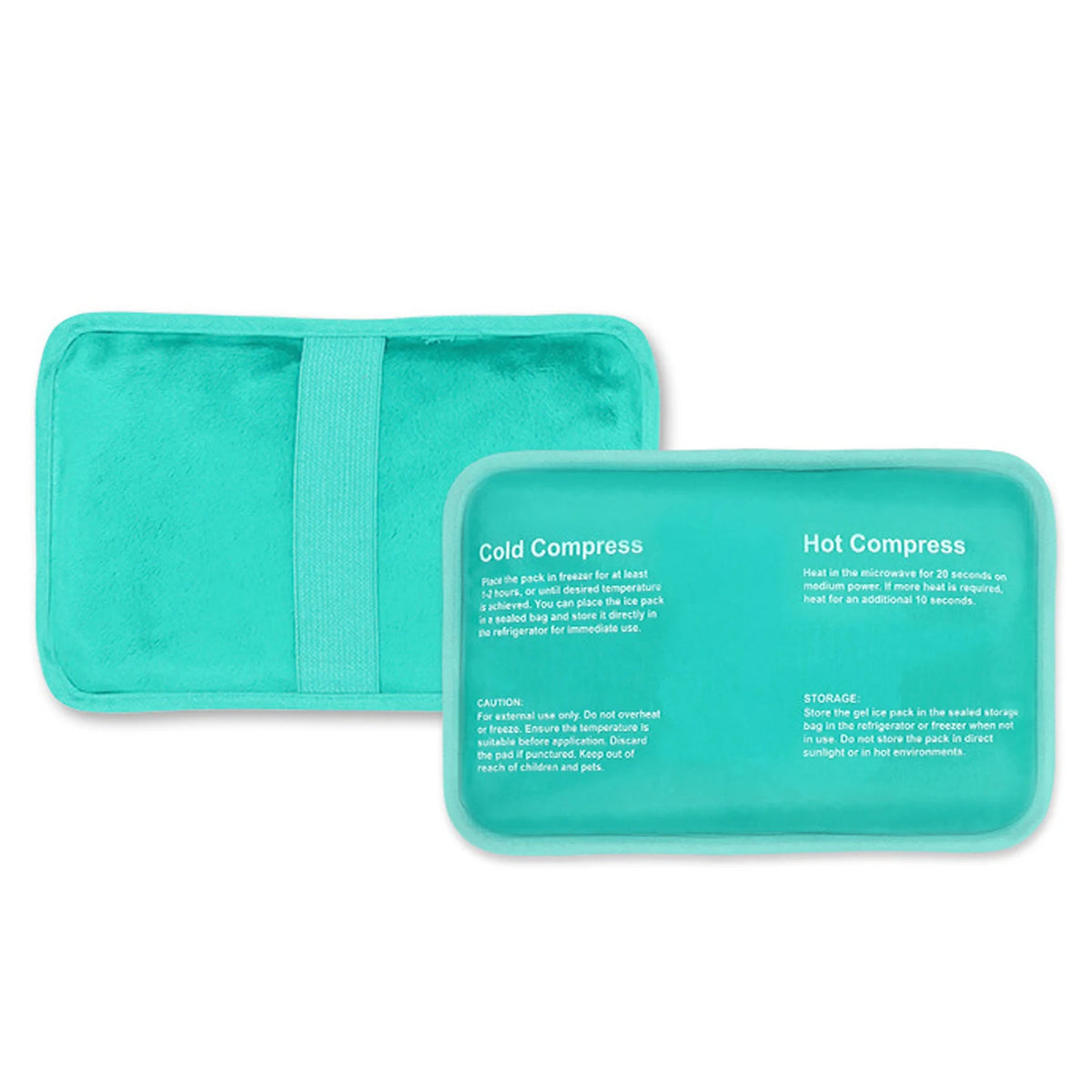 Large Reusable Hot Cold Gel Ice Pack – Shoulder Knee Back Hot Cold Gel Pack PLUSH Green