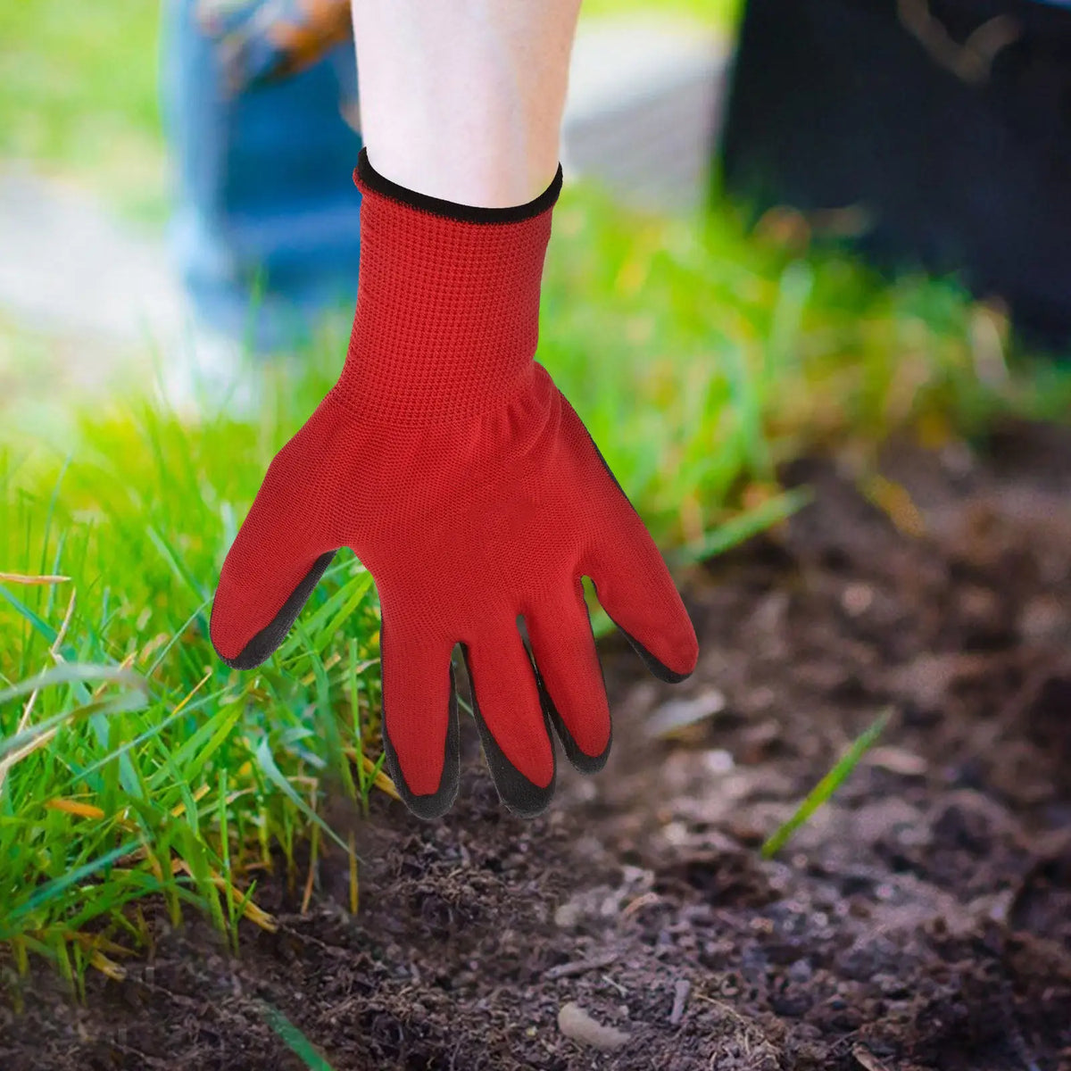 3-Pack Nitrile Coated Garden Work Gloves for Men & Women Garden Work Gloves PLUSH Default Title