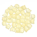 30pcs Glass Cat Head Beads 12x14mm Lampwork DIY Jewelry Lampwork Glass Beads PLUSH Yellow