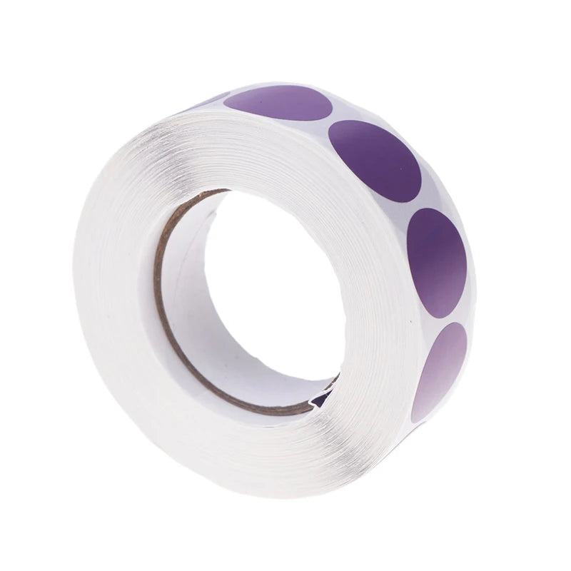 0.75" Color-Coded Adhesive Dot Labels 1000pcs – Archery Training Archery Training Labels PLUSH Purple