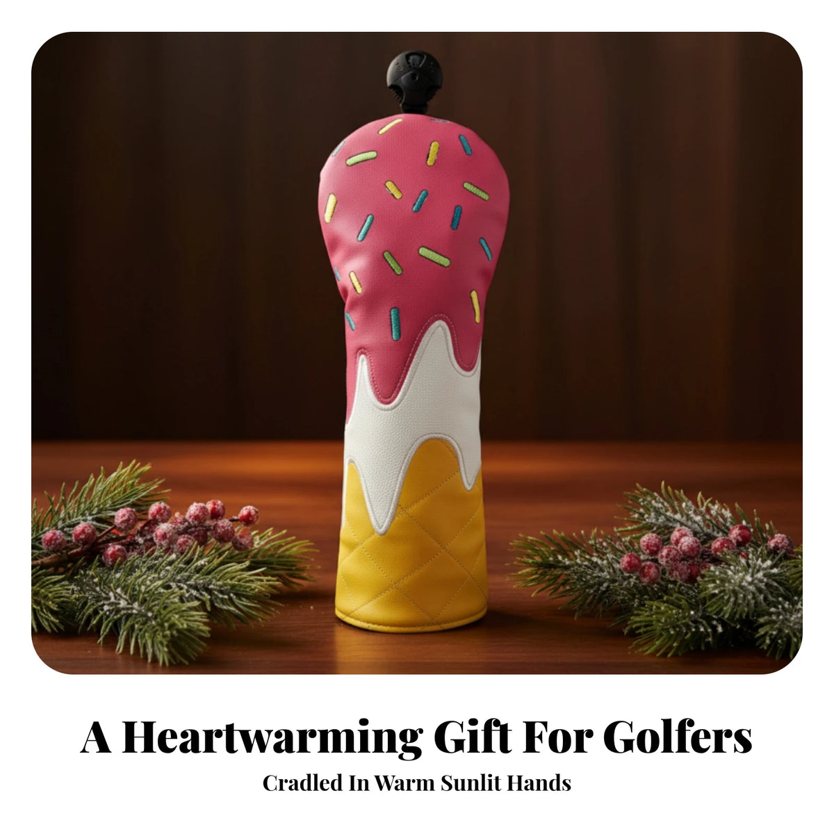 Stylish PU Golf Club Headcover – Fun Dessert Design Golf Club Headcover PLUSH