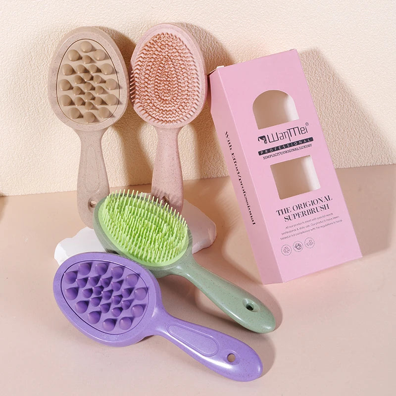 WANMEI Scalp Massage Shampoo Brush – Wet & Dry Hair Tool Scalp Massage Brush PLUSH