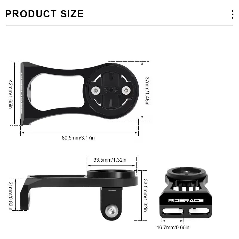 Bike Computer Handlebar Mount for Garmin, Bryton & Cateye Bike Computer Mount PLUSH