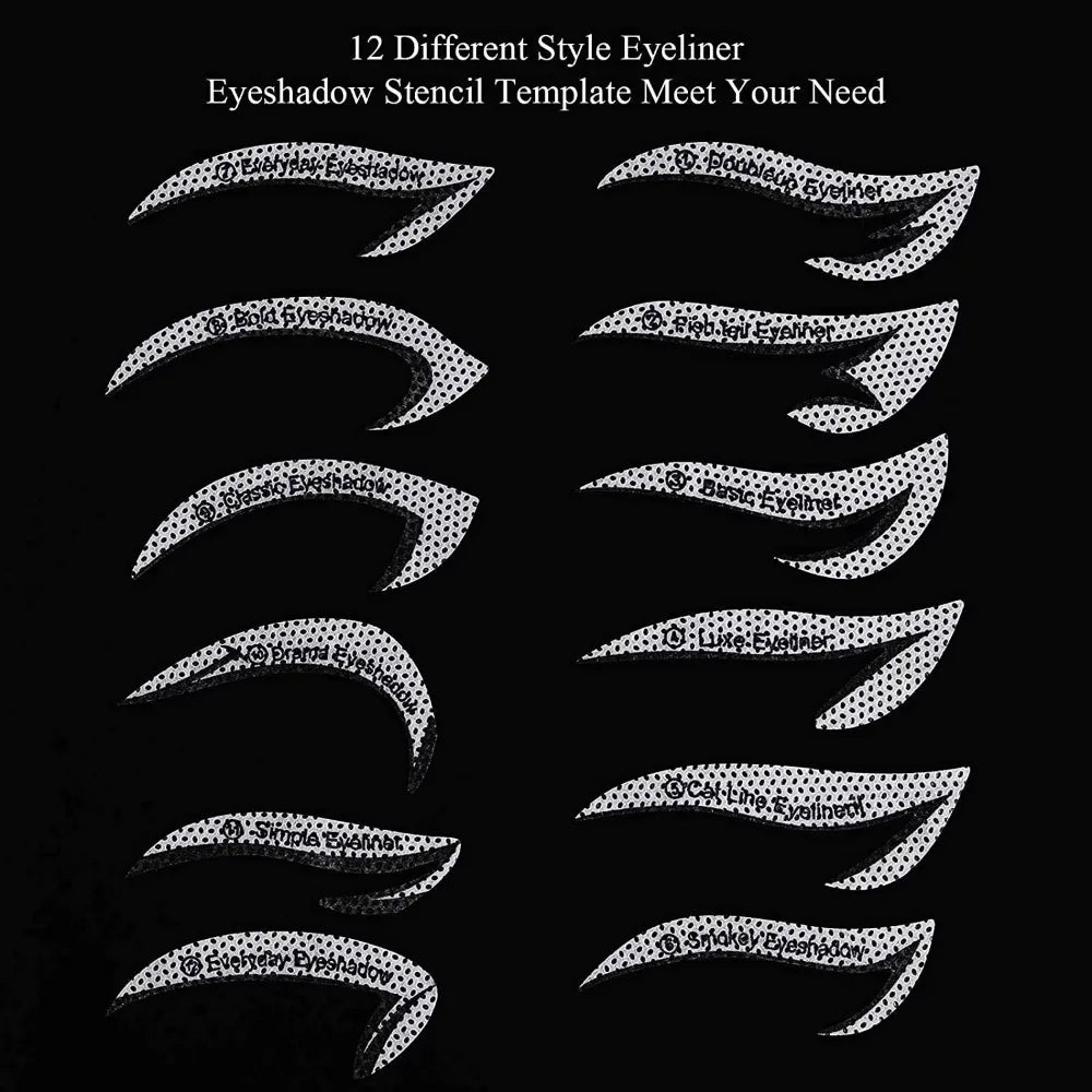 Fox Eye Makeup Stencils – Eyeliner & Eyebrow Templates Eye Makeup Stencil PLUSH