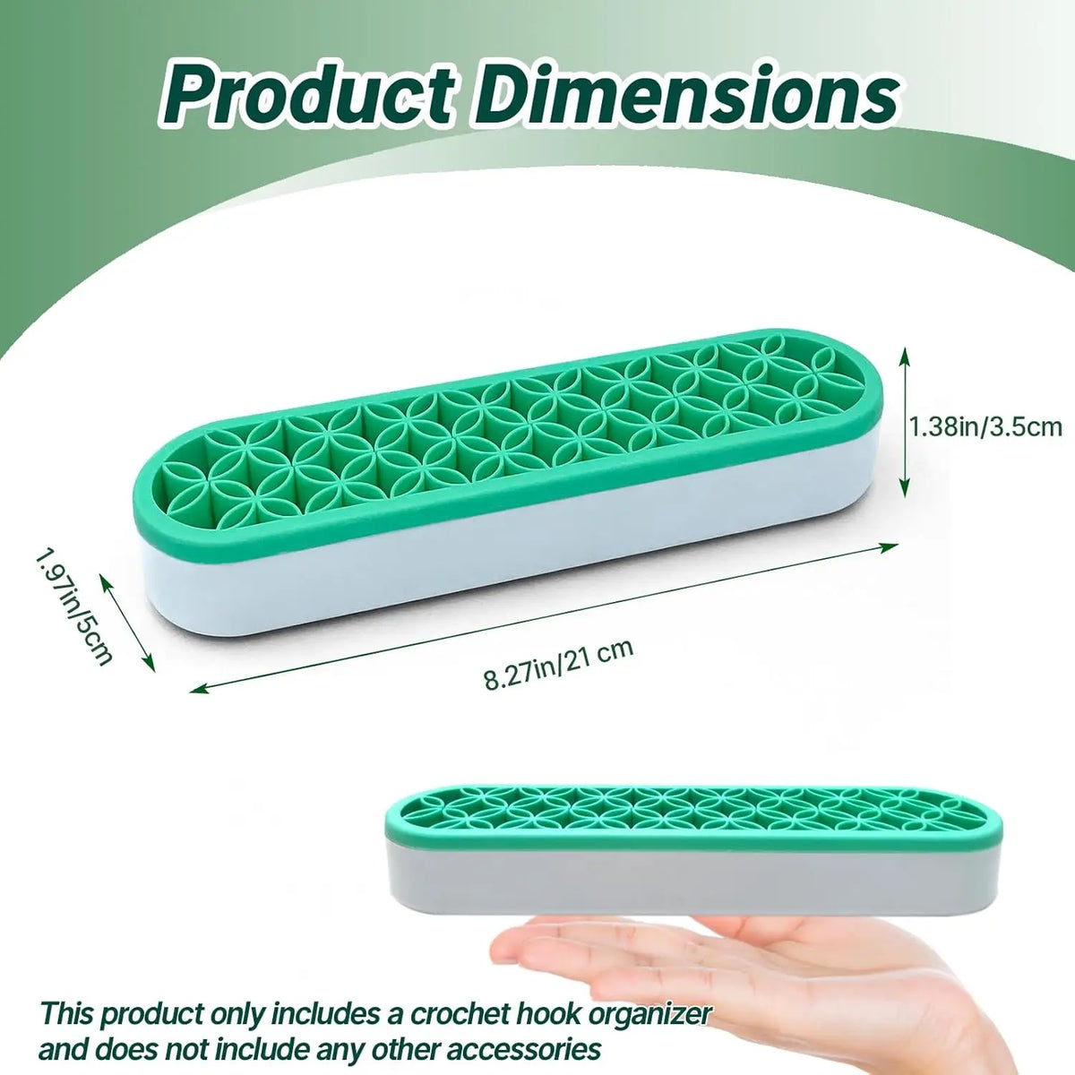 Silicone Crochet Hook & Makeup Brush Holder Organizer Silicone Tool Organizer PLUSH