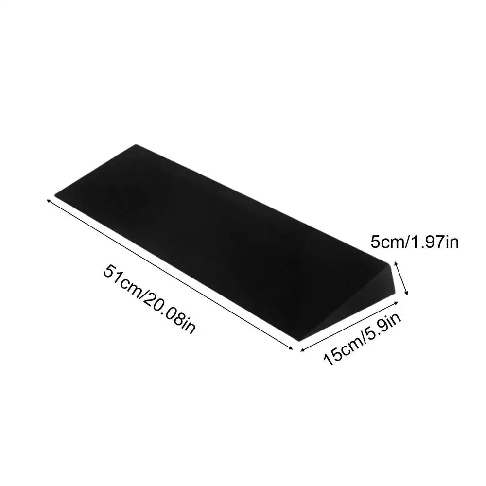 Squat Wedge Slant Board – EVA Yoga Wedge Block for Fitness Yoga Wedge Block PLUSH Black 1PC