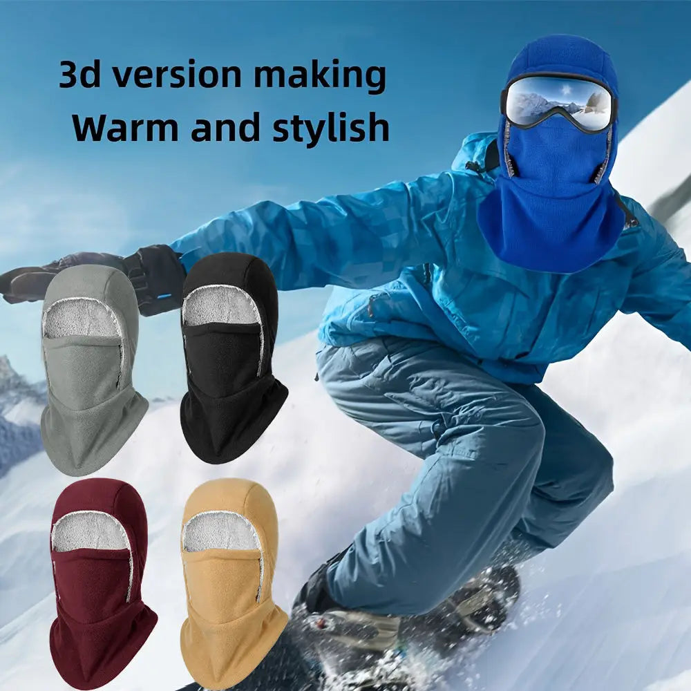 Fleece Lined Balaclava – Windproof Winter Face Mask for Adults Winter Balaclava Mask PLUSH
