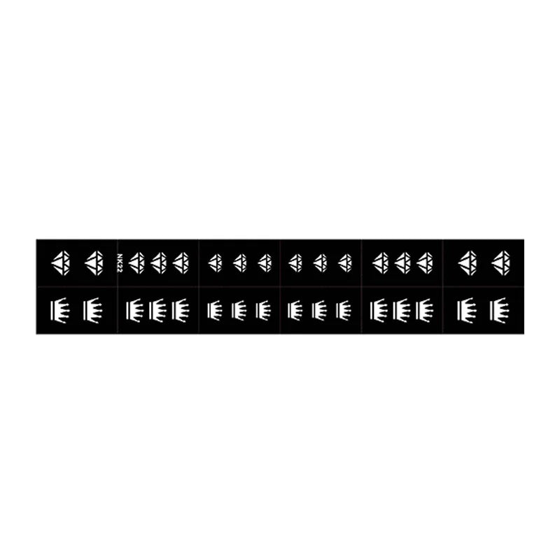 Nail Art Stencils – French Manicure Spray Template 3D Nail Art Stencils PLUSH NK22