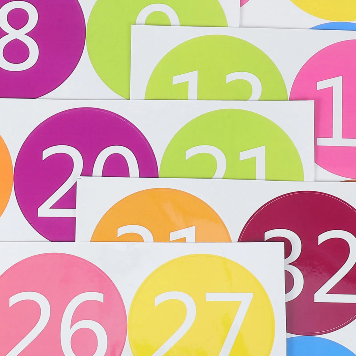 6pcs Classroom Floor Number Spot Stickers – Line Up Decals Classroom Floor Stickers PLUSH