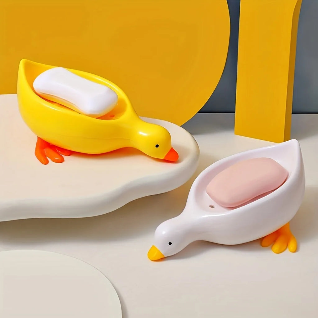 Duck Soap Dish – Self Draining Soap Holder with Tray Soap Dish PLUSH