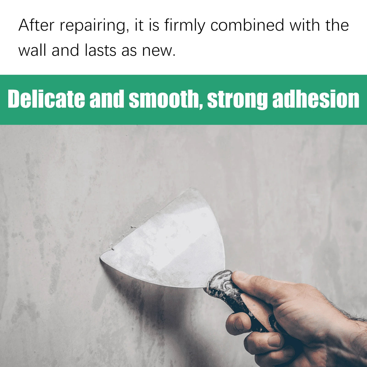Waterproof Wall Repair Paste & Spatula – No-Mix Quick Dry Wall Repair Paste PLUSH