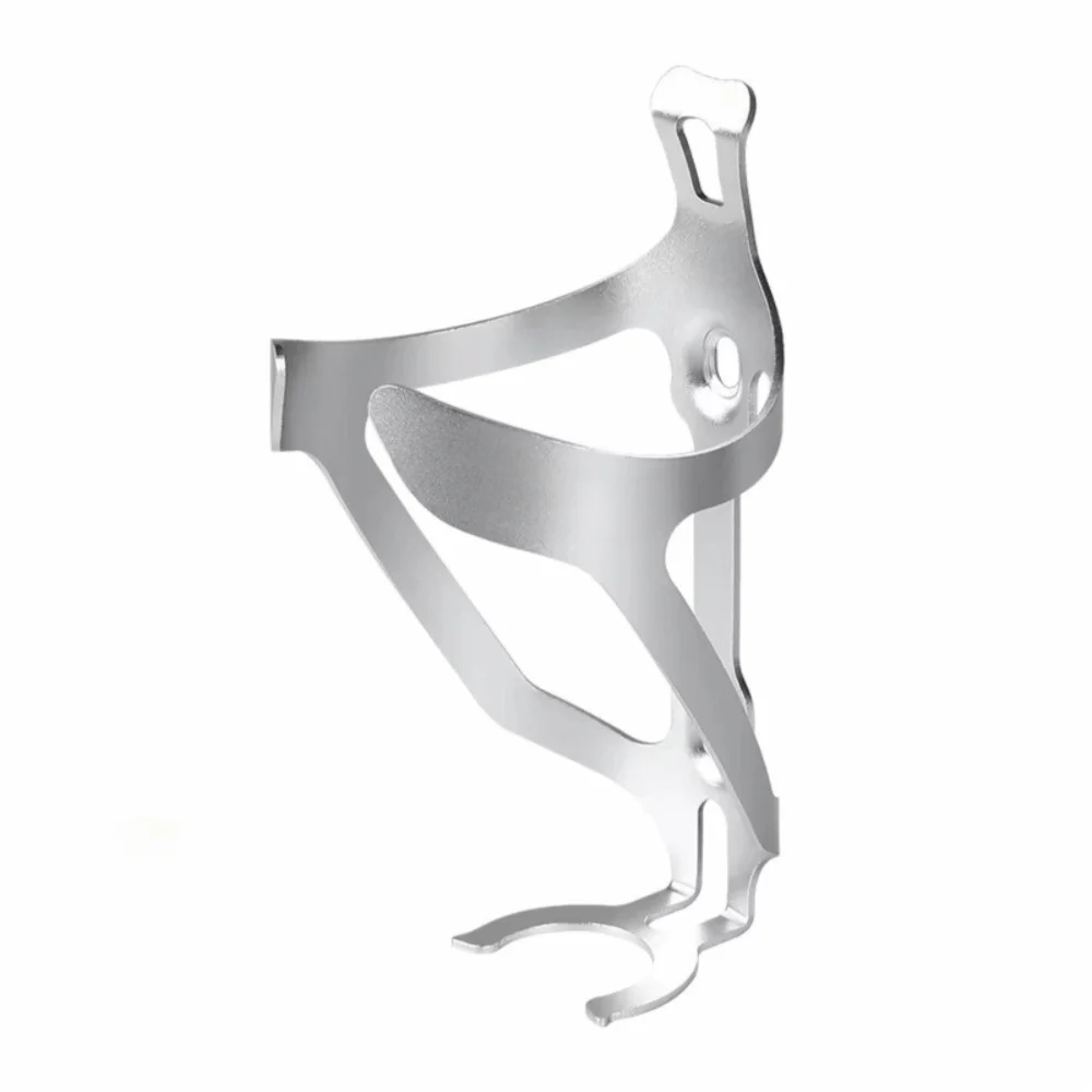 Ultralight Aluminum Bicycle Water Bottle Cage | Universal Fit Bicycle Bottle Cage PLUSH Silver