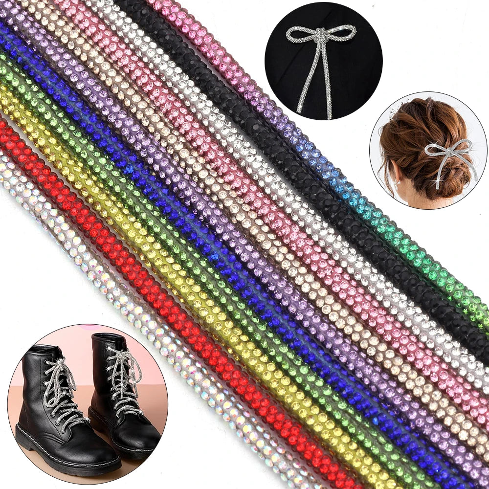 5 Yards Rhinestone Crystal Cup Chain Cord – DIY Jewelry & Crafts Rhinestone Craft Cord PLUSH