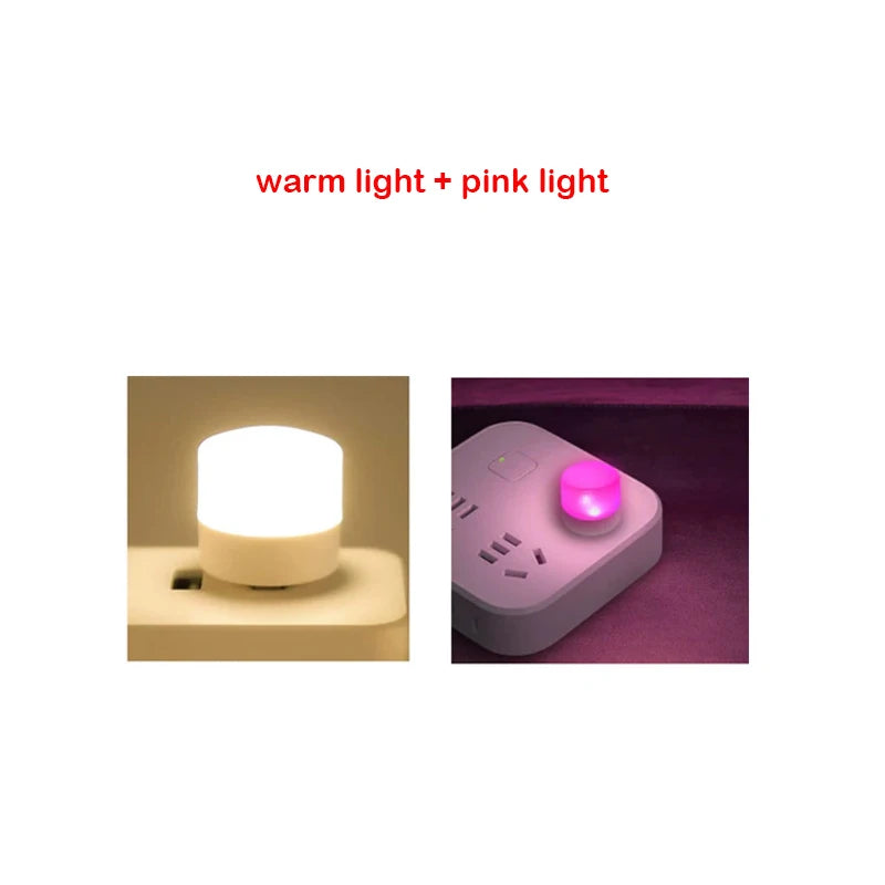ZWINCKY USB LED Night Light – Mini Plug-In Reading Lamp 1W USB LED Night Light PLUSH 1 warm 1pink China Mainland