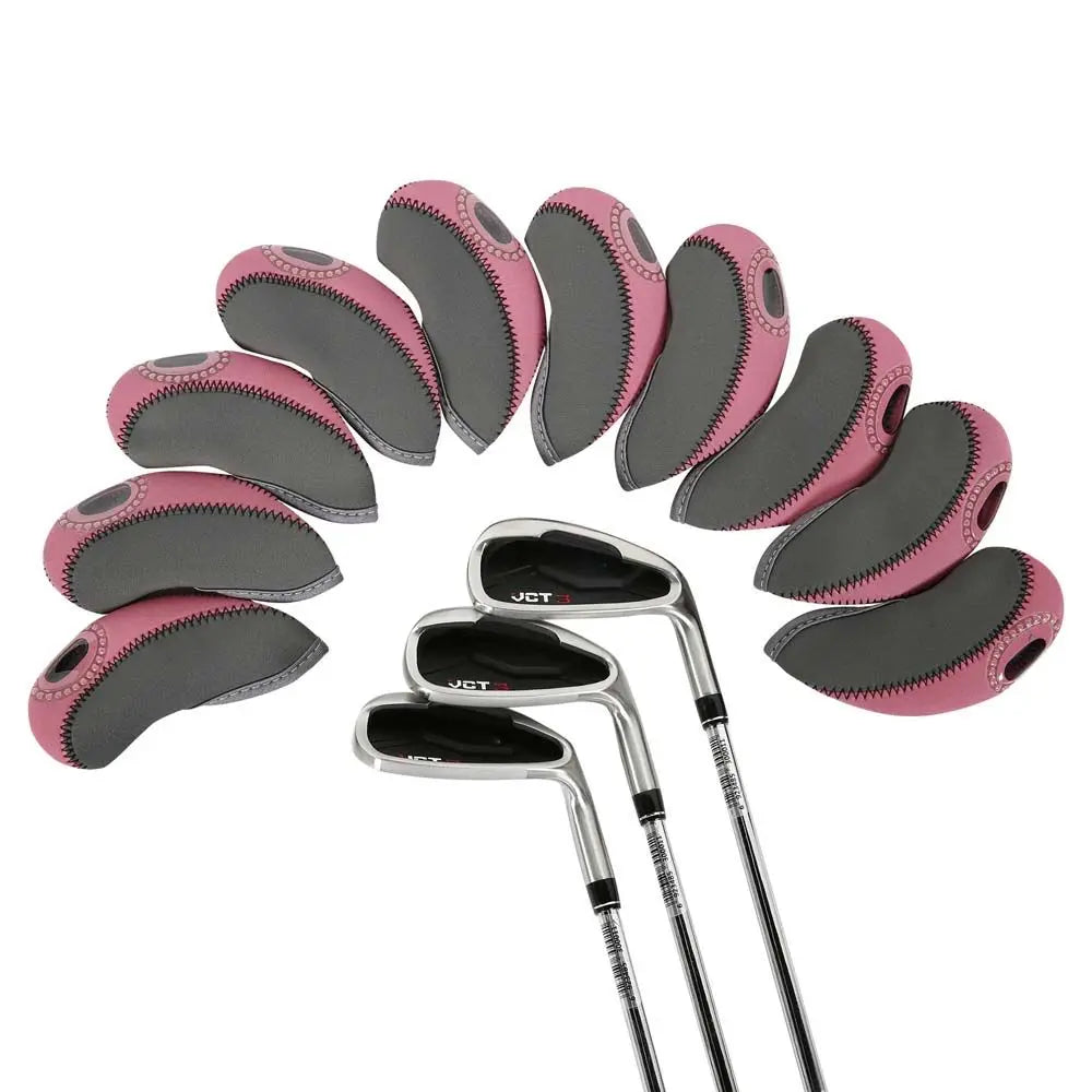 Golf Iron Head Covers Set 10pcs – Protective Club Headcovers Golf Head Covers PLUSH