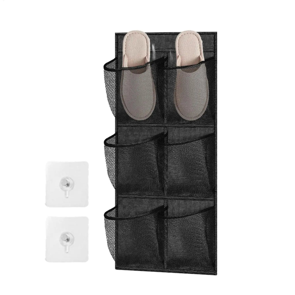 6-Grid Mesh Hanging Wall & Door Organizer – Storage Bag Hanging Wall Organizer PLUSH