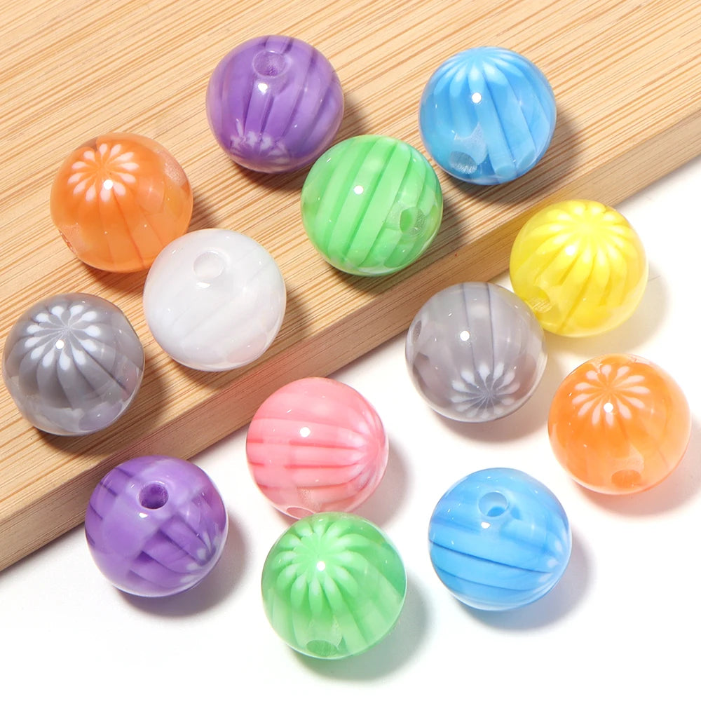 10pcs Watermelon Resin Beads 16mm – DIY Jewelry Making Resin Jewelry Beads PLUSH