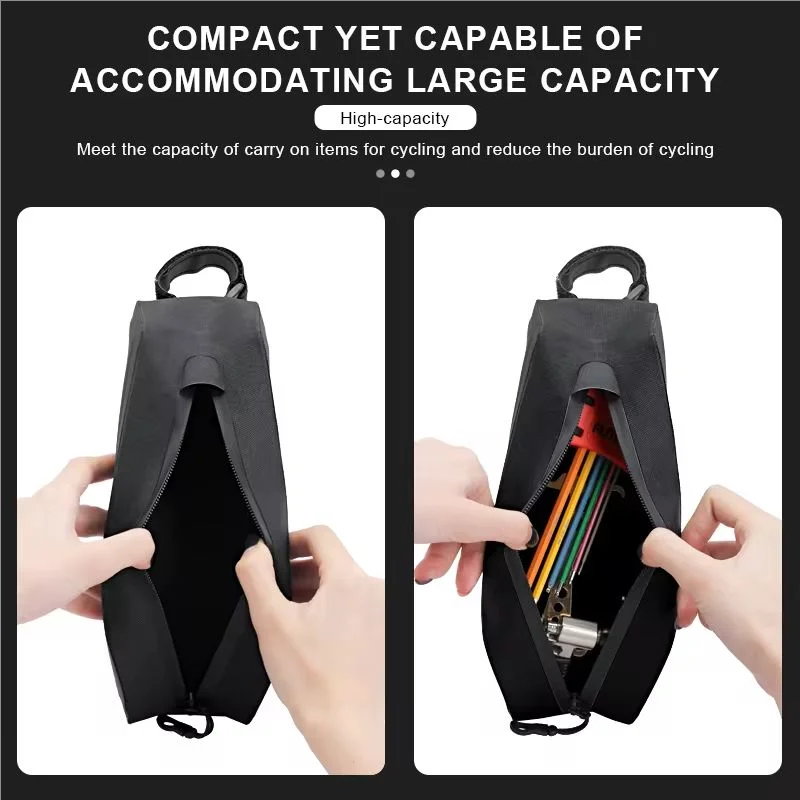 TPU Waterproof Bike Top Tube Bag – MTB, Road & Gravel Bicycle Frame Bag PLUSH