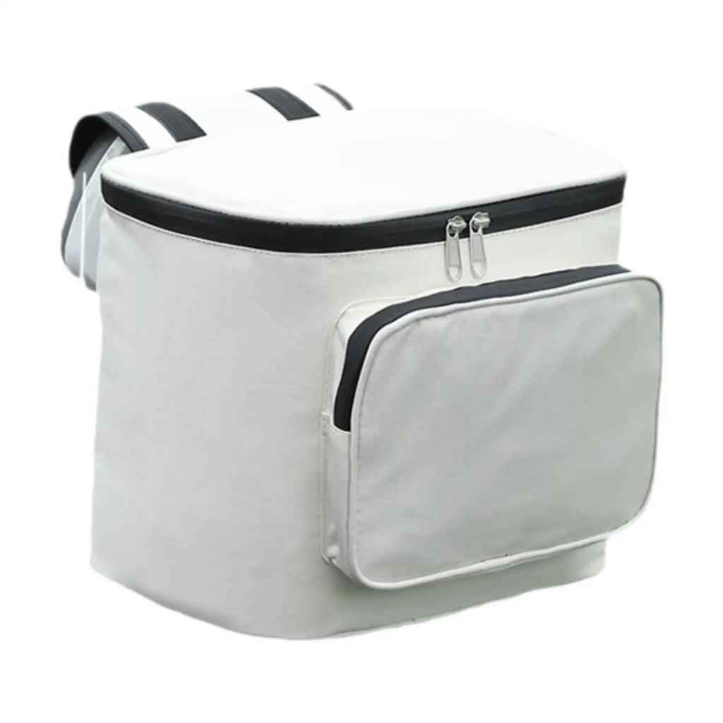 Waterproof Motorcycle Tail Bag Oxford Cloth Backrest Hanging Bag Motorcycle Tail Bag PLUSH White