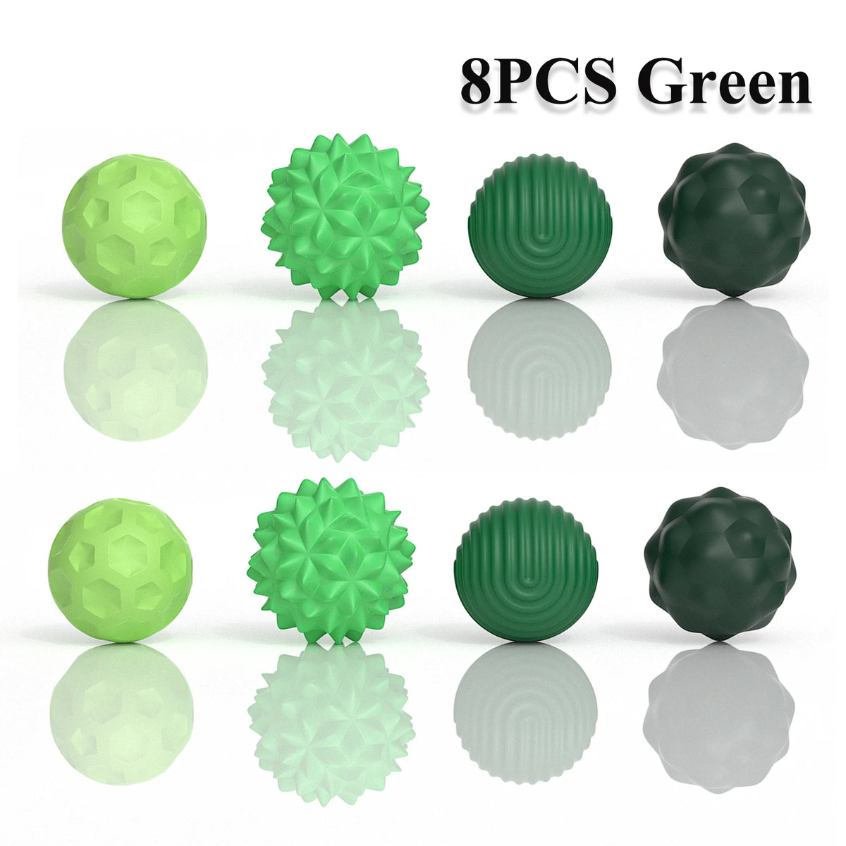 Silicone Magnetic Sensory Fidget Balls 2/4/8 Pack Sensory Fidget Toy PLUSH 8PCS Green