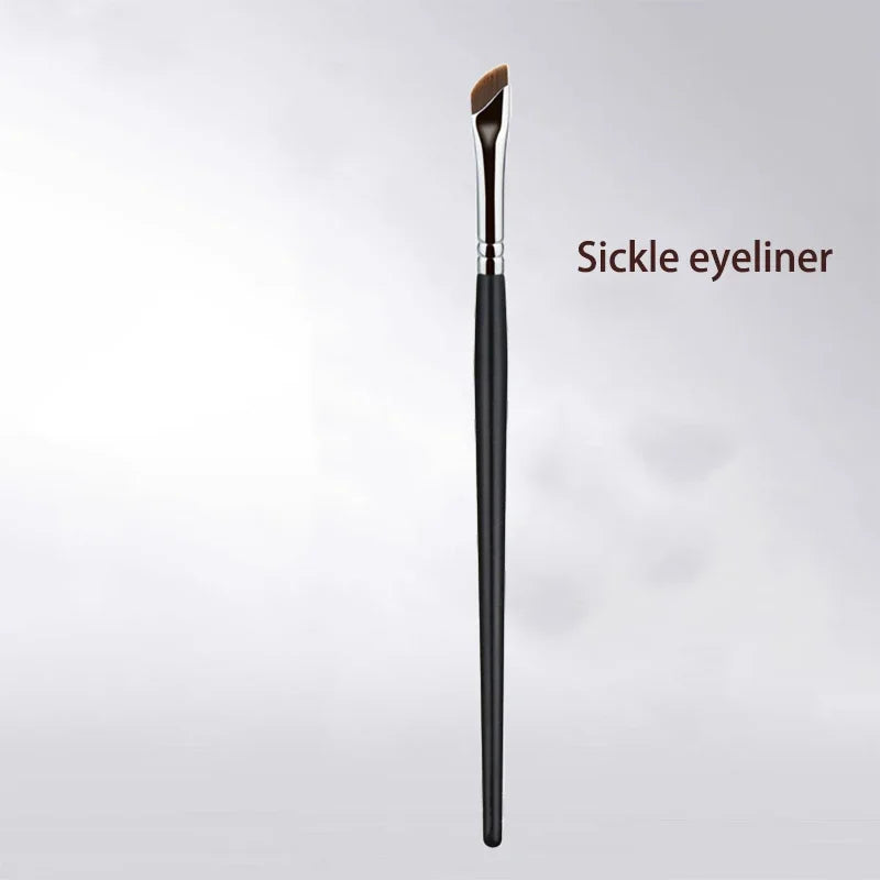 Sickle Eyeliner & Eyeshadow Detail Brush | Angled Brow Tool Eye Makeup Brush PLUSH S-1PCS