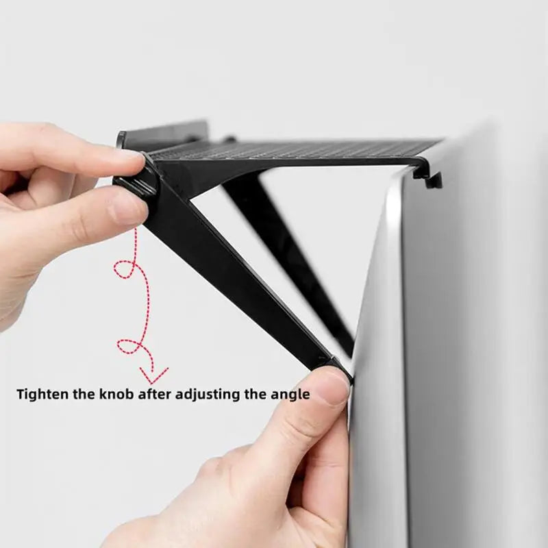 TV Monitor Top Storage Shelf | Desk Screen Organizer Rack Monitor Storage Shelf PLUSH