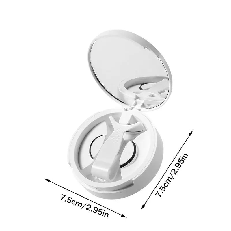 Magnetic False Eyelash Storage Box with Mirror | Portable Eyelash Organizer Case PLUSH