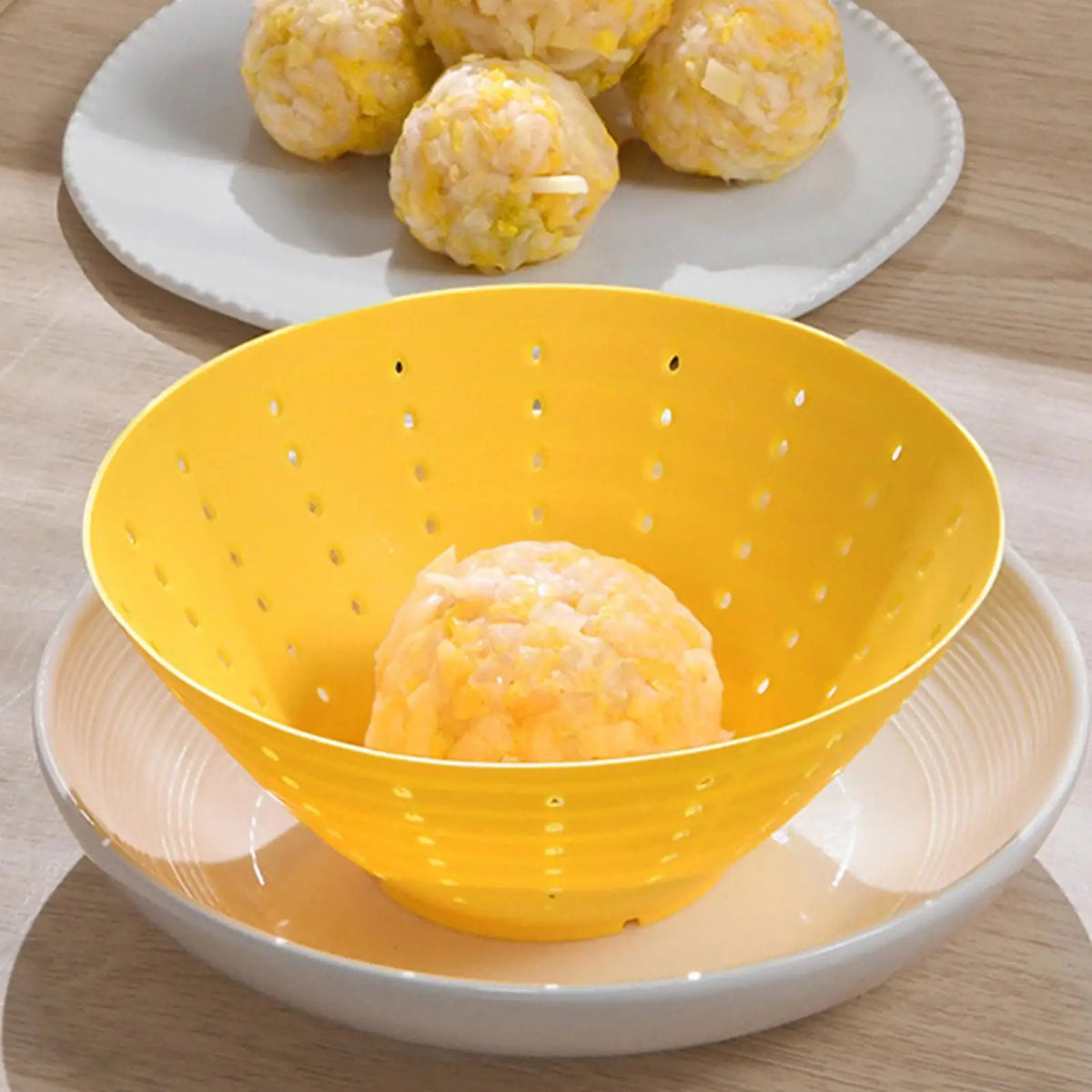 Foldable Silicone Strainer Bowl – Fruit & Veggie Colander Silicone Colander PLUSH