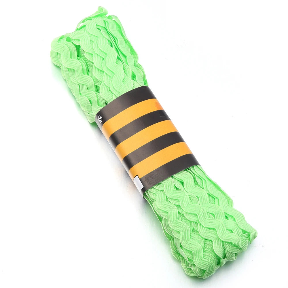 15 Yards 5cm Ric Rac Zig Zag Trim Ribbon – DIY Craft Sewing Ric Rac Trim Ribbon PLUSH Green 5mm 15yards