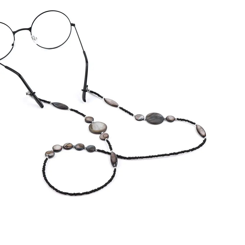 Shell & Glass Bead Eyeglass Chain – Beaded Sunglasses Lanyard Eyeglass Chain PLUSH