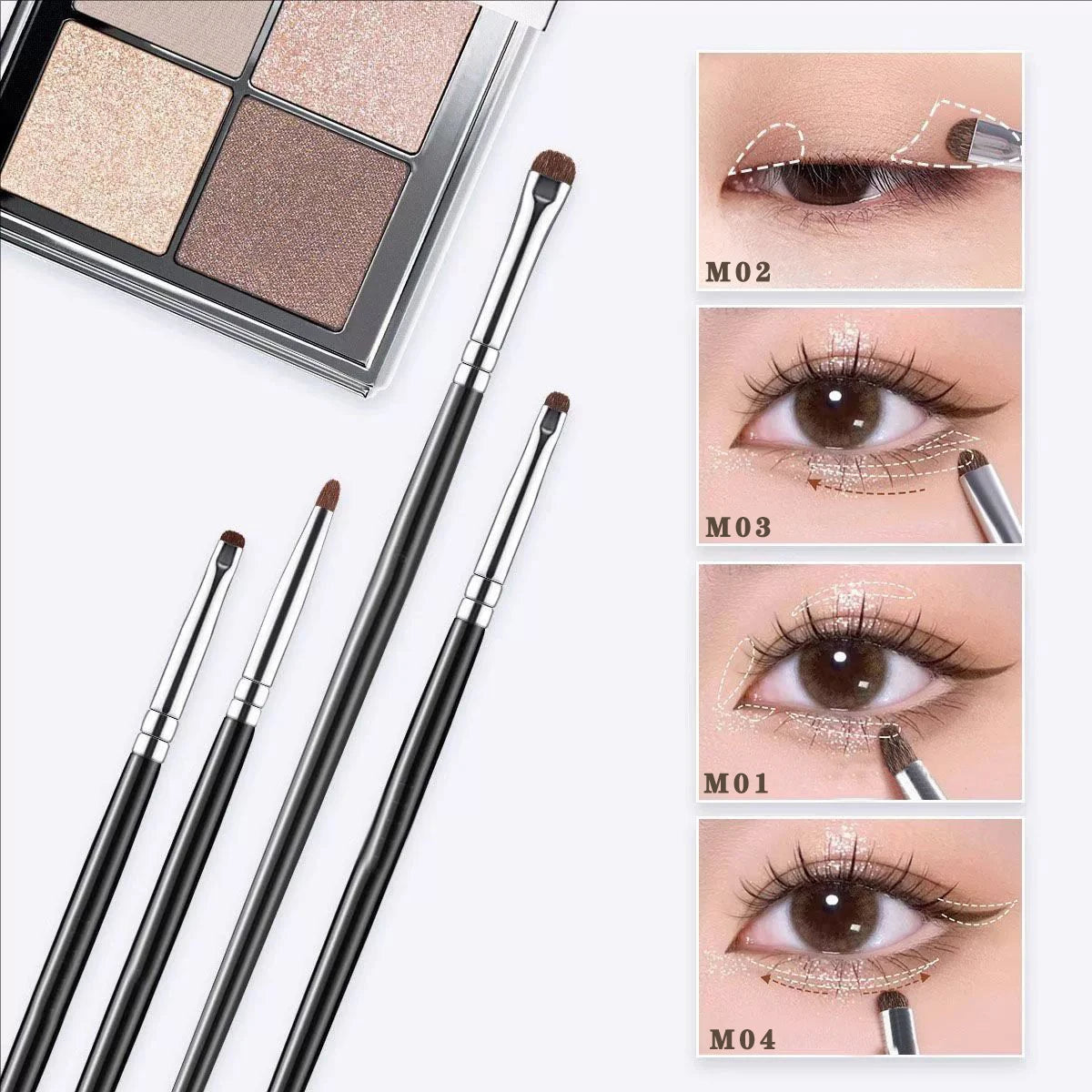 PLUSH Horse Hair Eye Detail Brush – Precision Eye Makeup Eye Makeup Brush PLUSH