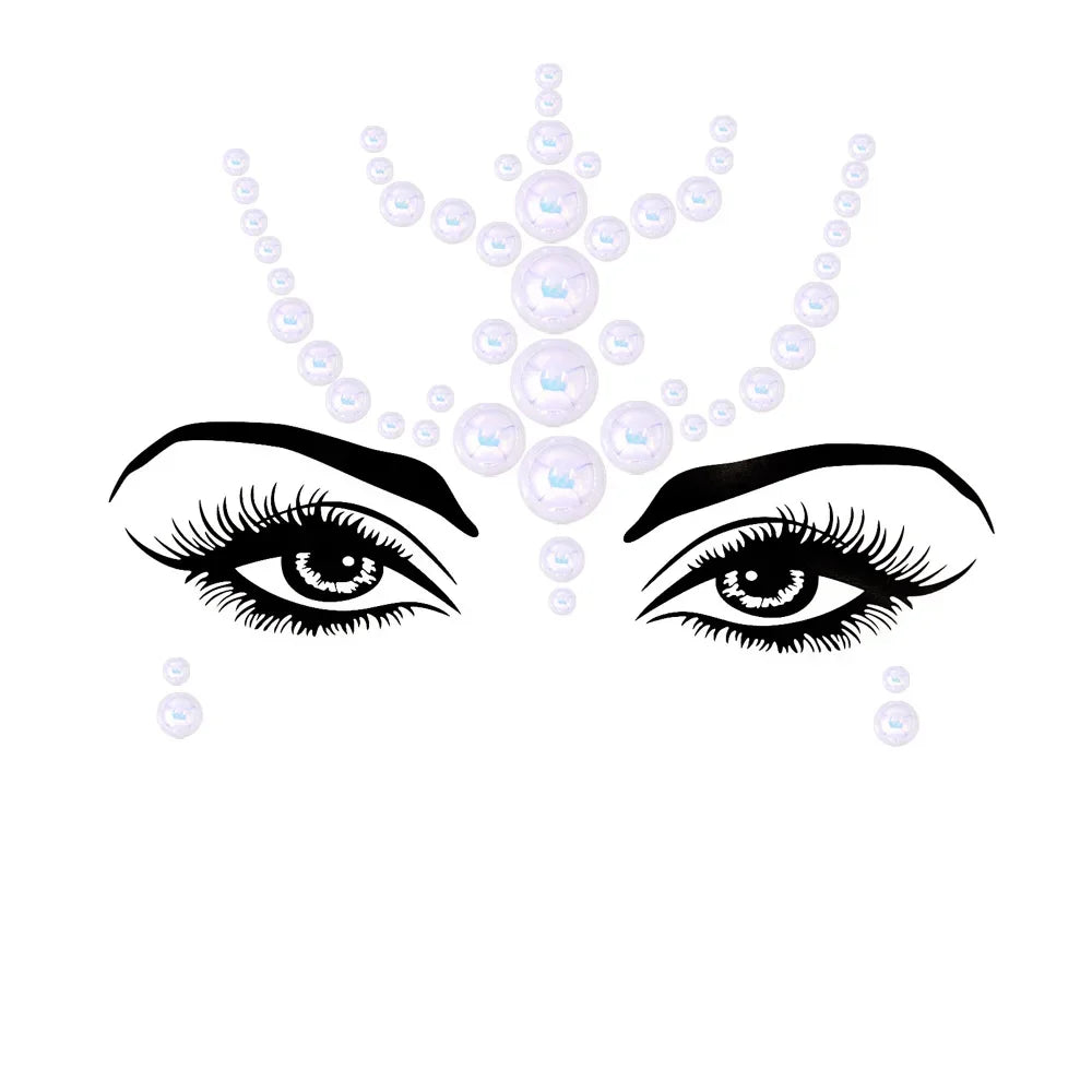 Crystal Face Gems Rhinestone Temporary Tattoo Stickers Face Gem Stickers PLUSH 64