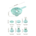 Wide Mouth Canning Funnel Set – 7-Piece Kitchen Jar Funnels Kitchen Funnel Set PLUSH Blue