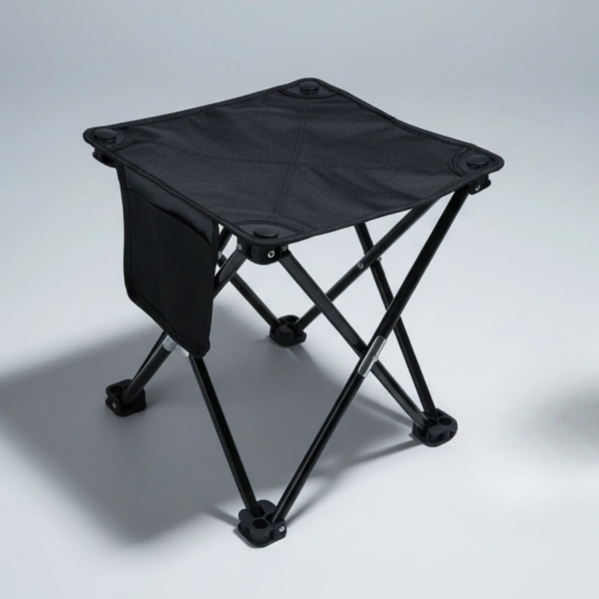 Collapsible Camping Stool with Carry Bag | Outdoor Seat Folding Camp Stool PLUSH