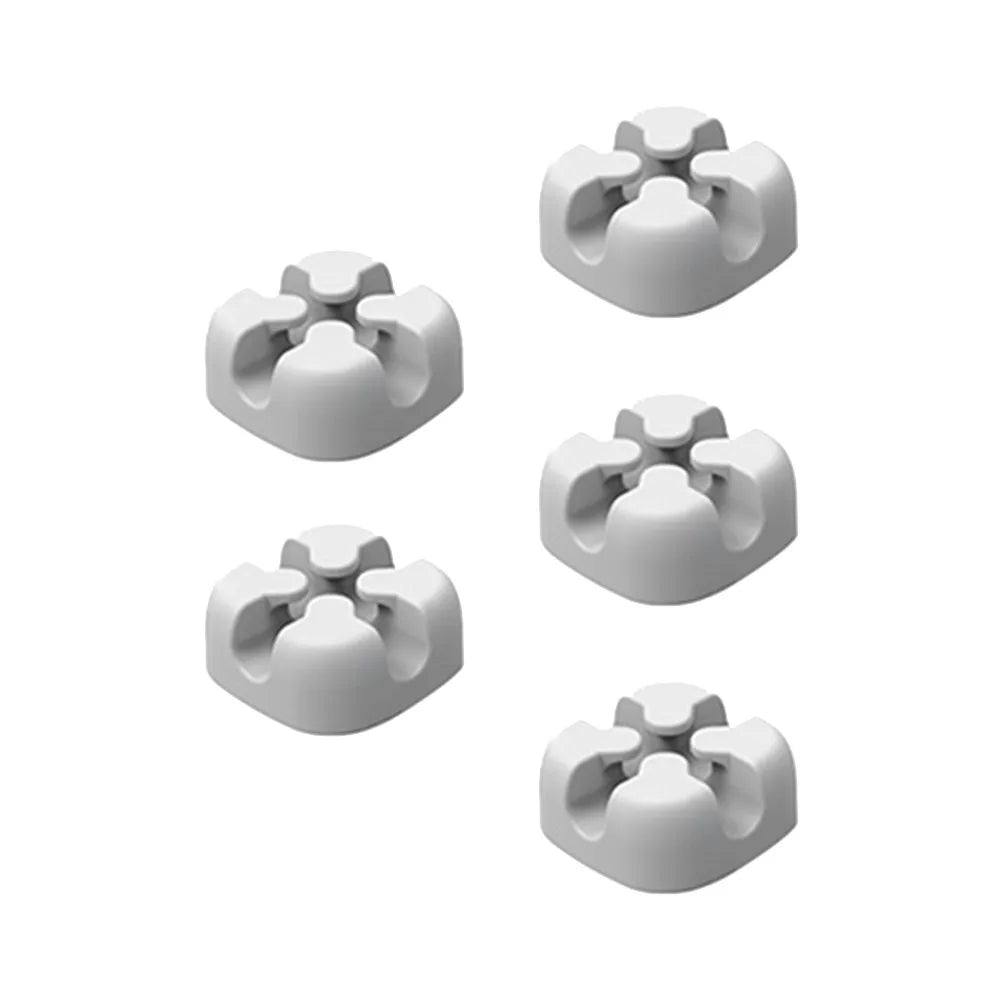 5-Pack Silicone Cable Winder Desktop Cord Organizer Holder Cable Organizer PLUSH