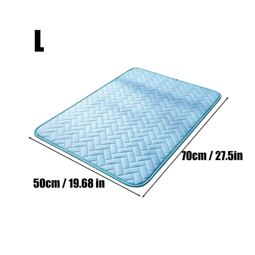 Self-Cooling Ice Silk Pet Mat for Dogs & Cats – All Sizes Pet Cooling Mat PLUSH L
